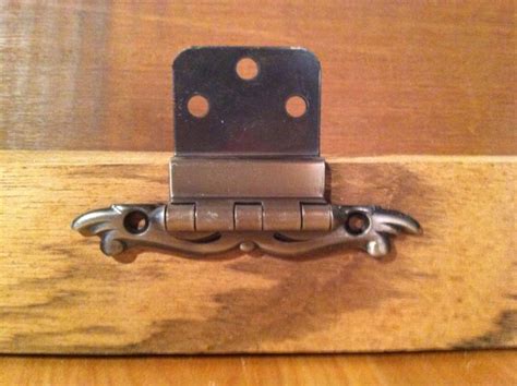 Pair of Vintage Amerock Wrought Steel Cabinet Hinges/modern 